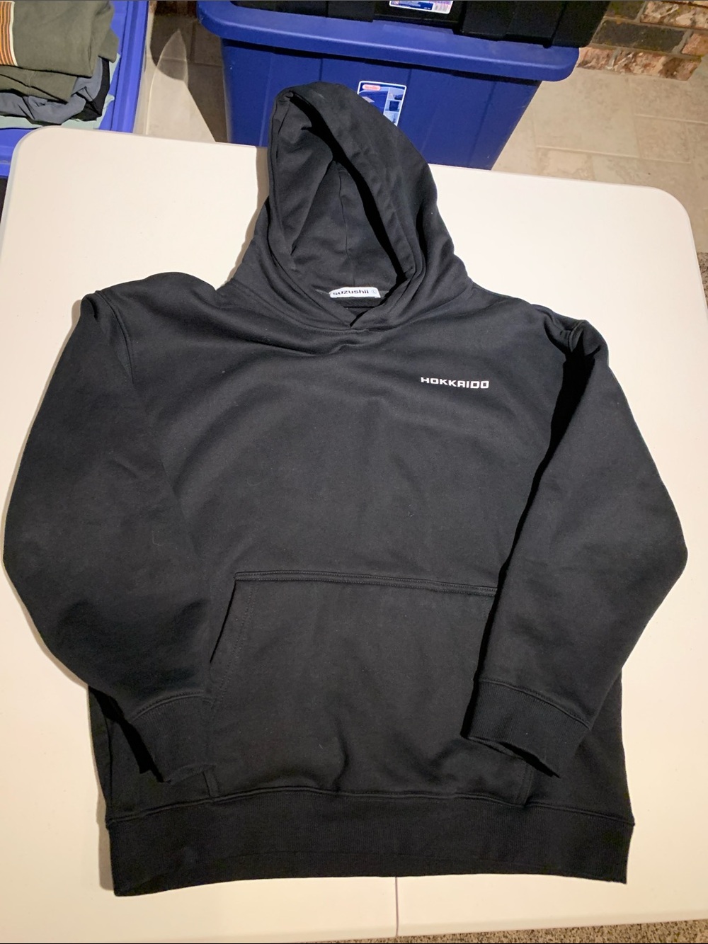 Suzushii Unisex Black Hoodie Sweatshirt